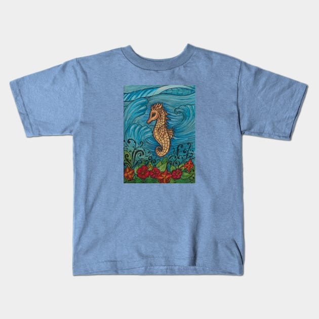 Seahorse Kids T-Shirt by JenStedman73